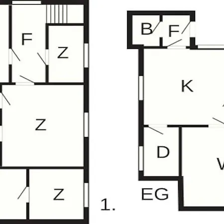 Six-bedroom In Hébergement de vacances
